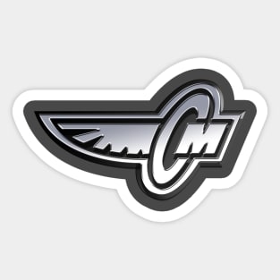 Corley Motors Chrome Logo Sticker